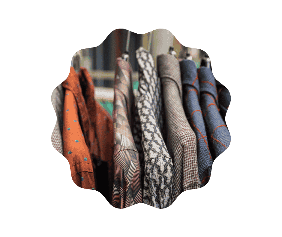 multiple coats at display