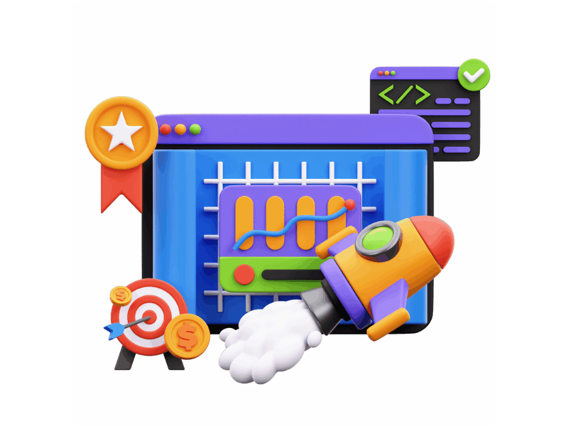 A dashboard showing performance charts