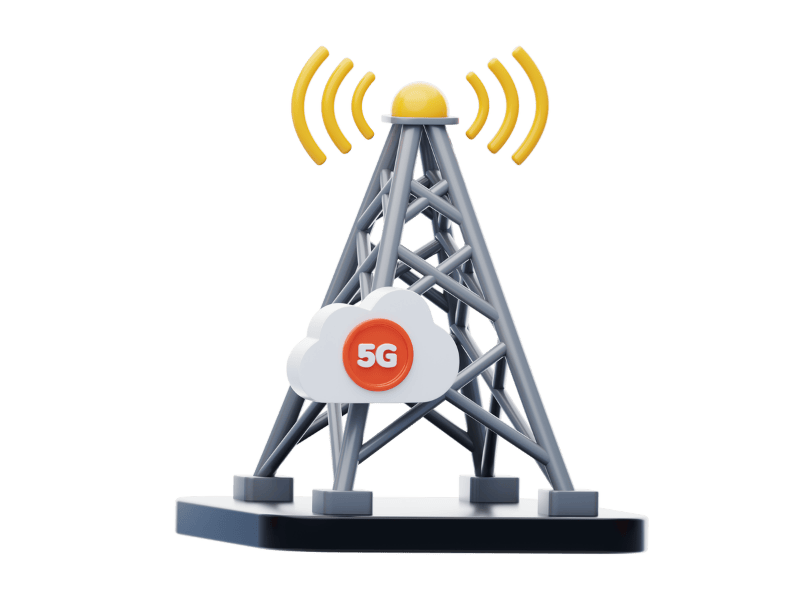 a network port with a 5G label on it