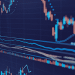 Live data monitoring screen showing candlestick charts and trend analysis
