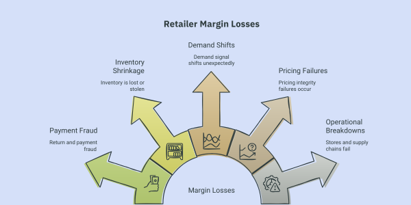 infographic showing where retailers lose money and how real-time anomaly detection helps